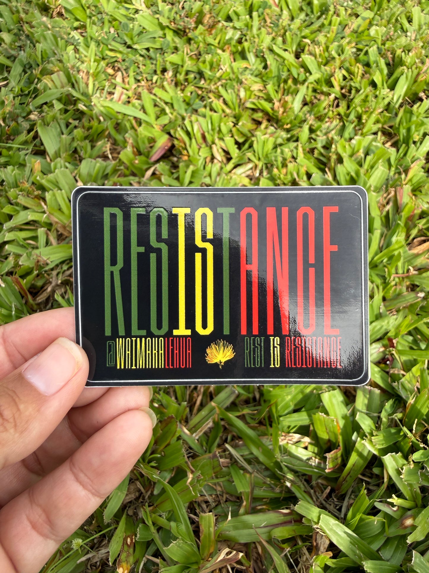 Rest IS Resistance Sticker