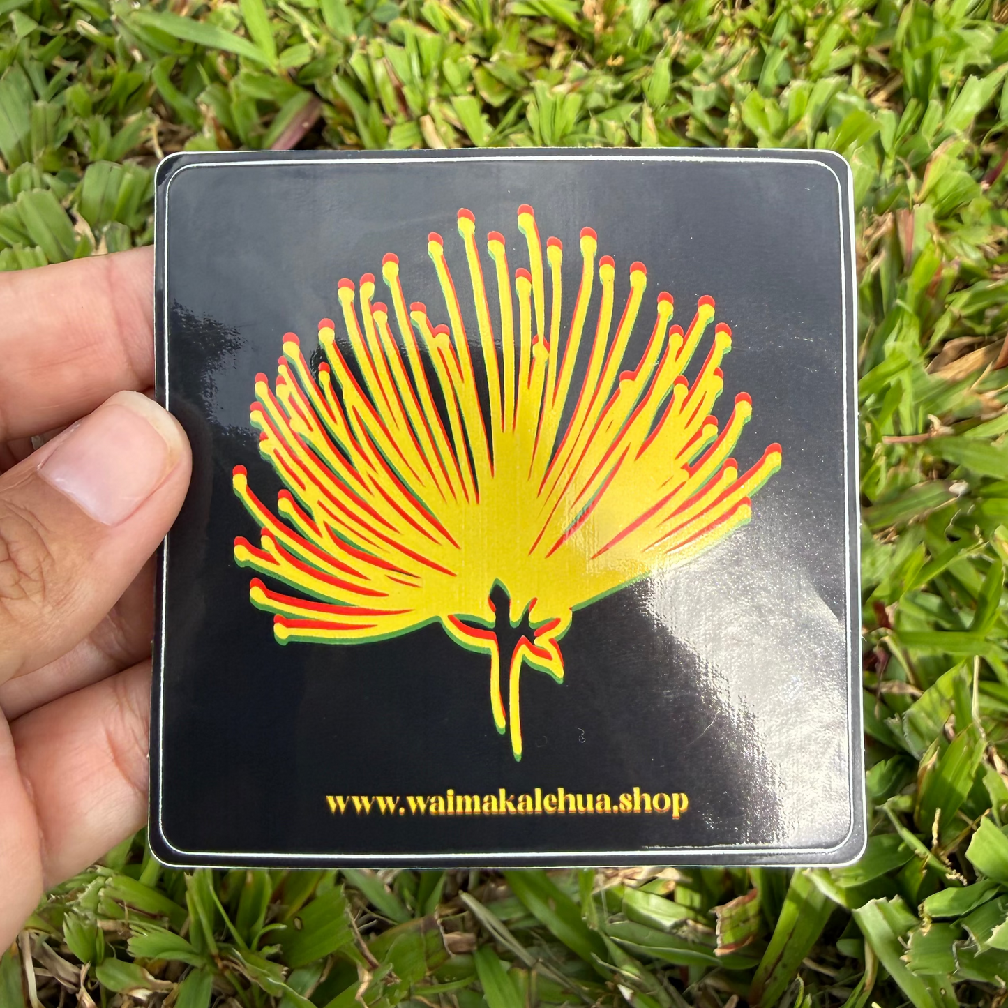 Yellow Waimaka Lehua Sticker