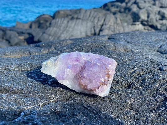 Amethyst Cluster with Hematite Inclusions
