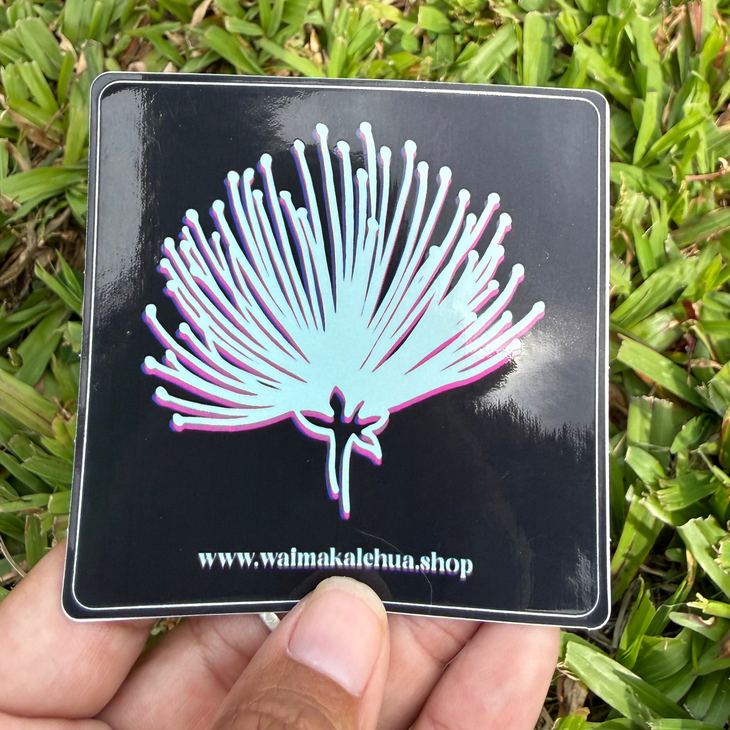 Blue Waimaka Lehua Sticker