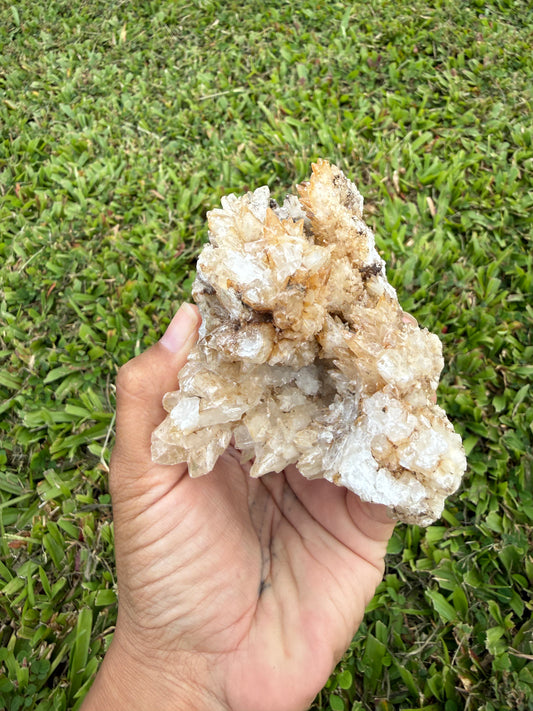 Multi-Color Aragonite Cave Calcite Cluster