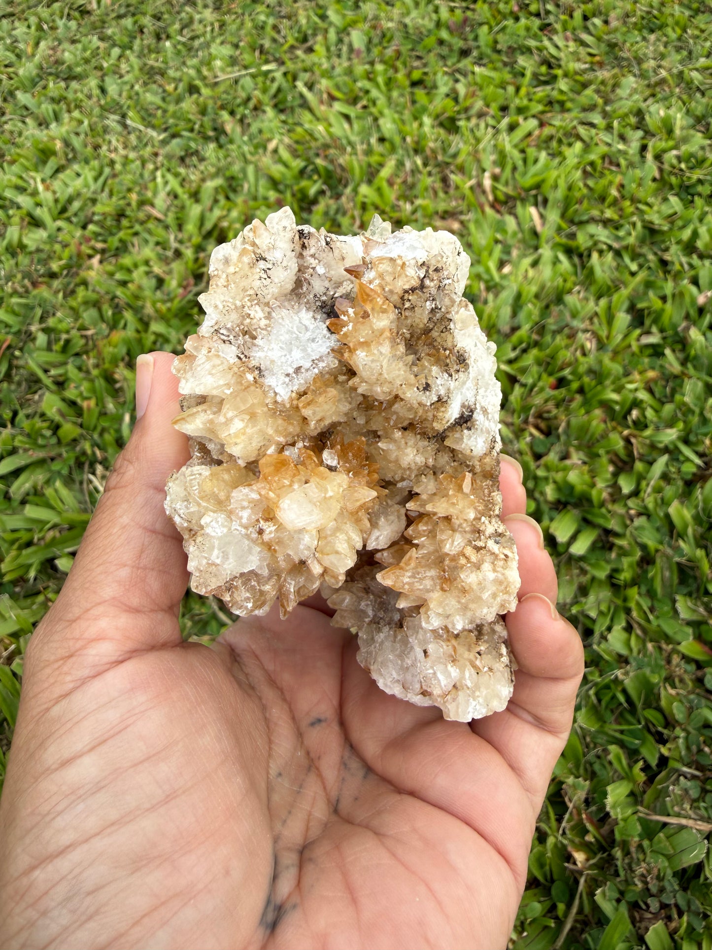Multi-Color Aragonite Cave Calcite Cluster