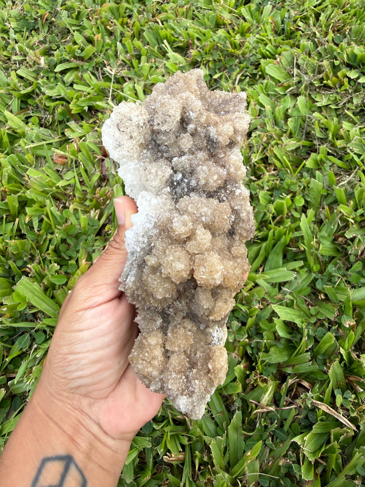 Tan Aragonite Cave Calcite Cluster
